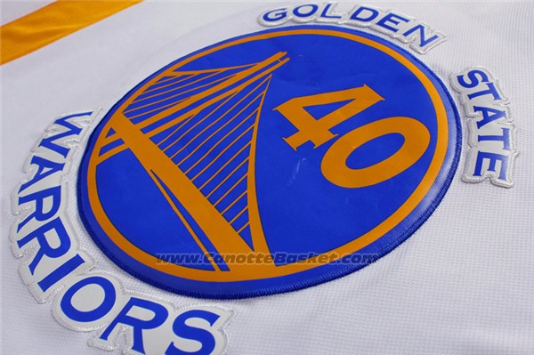 Maglia Golden State Warriors Harrison Barnes #40 Bianco